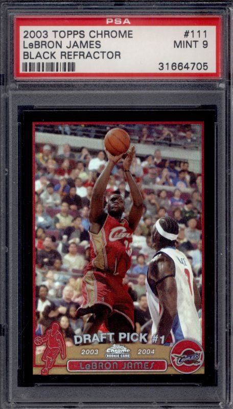 LeBron James Rookie Highlights 2003 Topps Black Chrome Refactor